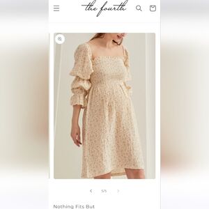 Nico Dress in Peach Floral